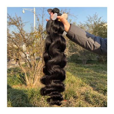 China Free Sample Silky Straight Indian Peruvian Brazilian Wave Cuticle Aligned Virgin 12A Raw Body Wave Bundles Hair Extension Hair Vendor for sale