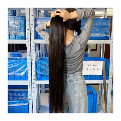 China Best Quality Thick Good Quality Wholesale Unprocessed Brazilian Raw Virgin Remy Hair Extension Vendors For USA Wave Bundle Silky Straight 10A 12A Grade for sale