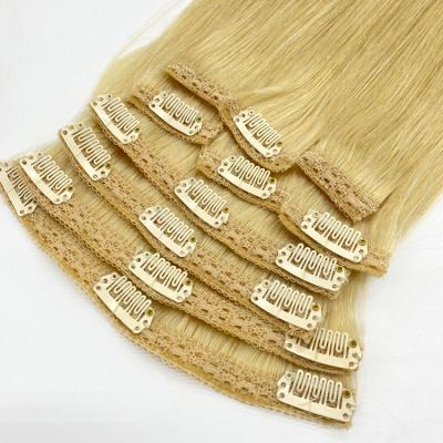 China Straight 100% Virgin Hair Bundles Double Weft Straight Hair Bundles Long 30 Inch Blonde Red 100% Natural Hair Clip In Russian Hair Extension for sale