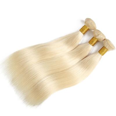 China Wholesale Silky Straight 613 Blonde Hair Weave Bundles Brazilian Virgin Hair 613 Bundles With Frontal Closure for sale