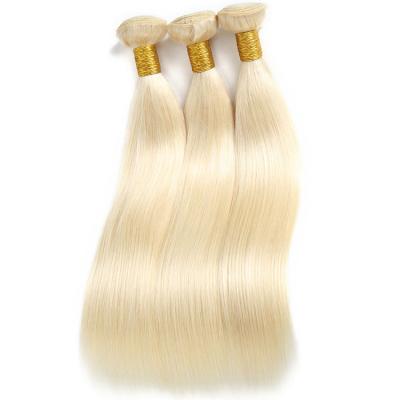 China Free Sample Silky Straight 613 Russian Blonde 100% Virgin Hair Bundles Full Cuticle Aligned Hair for sale