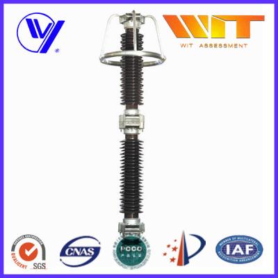 China Metal Oxide High Voltage Lightning Arrester 220KV 10KA with Grading Ring for sale