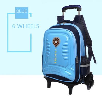 Cina Wholesale Waterproof Wheel School Backpack Bag Trolley Kids School Rolling Backpack With Wheels And Handle in vendita