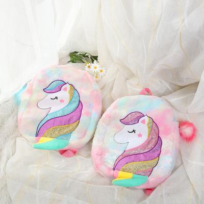 Cina Plush OEM Fashion Cartoon Children School Bags Lovely Nice Unicorn Design Cartoon Backpack High Quality School Bags For Girls in vendita