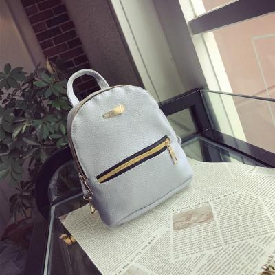 중국 Factory Custom Waterproof PU Leather High Capacity College Student School Simple Casual Backpack Mini Large For Women 판매용