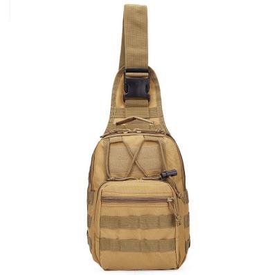 China Multi-function Sport Small Chest Multi-Functional Field Camouflage Bag Riding Canvas Bag Outdoor Hanging Tactical Chest Bag en venta