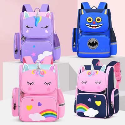 中国 Waterproof 2021 New Wholesale Fashion Cartoon Unicorn Children School Bags Backpack For Girls Teenagers 販売のため