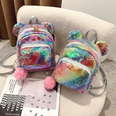 Китай Colorful Fashion Large Capacity Backpack Sequins Unicorn Backpack Bags Cute Cartoon Students School Bag продается