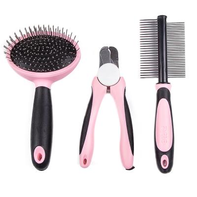 China Sustainable Pet Grooming and Cleaning Tools Pet Grooming Kit (3pcs/kit) for Dogs and Cats for sale