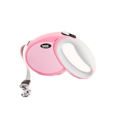 China Custom Professional Medium Size Reflective Nylon Rope Accessories Pet Dog Retractable Leash for sale