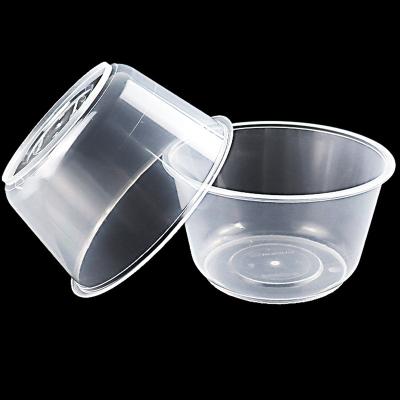 China New Custom PP Microwave Takeaway Plastic Disposable Fruit Salad Disposable Packing Cup Bowl for sale