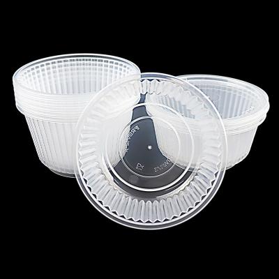 China Wholesale Custom Disposable Clear Plastic Fruit Salad Takeaway Microwave PP Cup Packing Bowl for sale