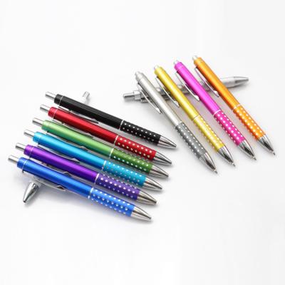 China Promotional Metal Customer Logo Promotional Shining Crystal Crystal Pen Beautiful Plastic Pen Ballpoint Pen for sale