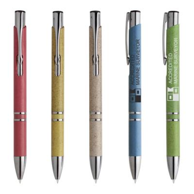 China Guanghua Ballpoint Pen Wheat Straw Eco-Friendly Promotional Eco-Friendly Ballpoint Pen for sale