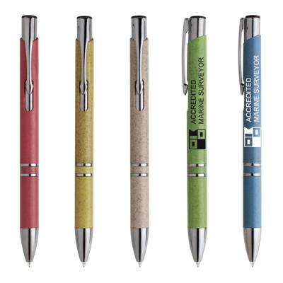 China Guanghua Eco-Friendly Ballpoint Pen Wheat Straw Eco-Friendly Ballpoint Pen for sale