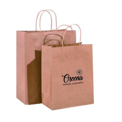 China Business& Brown White Shopping With Your Own Logo Paper Shopping Bag With Logo Paper Kraft Bag Custom Paper Bags With Handles for sale