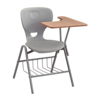 China School Chair Popular School Plastic Chair With Notepad for sale