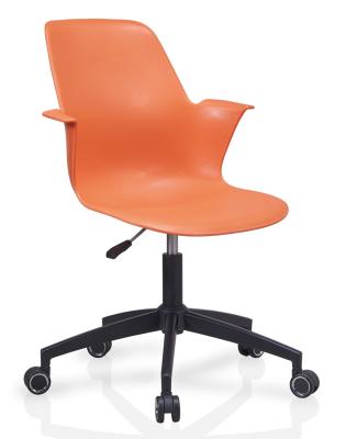 China Hot Selling Modern And Durable Plastic Armless Swivel Office Desk Chair for sale