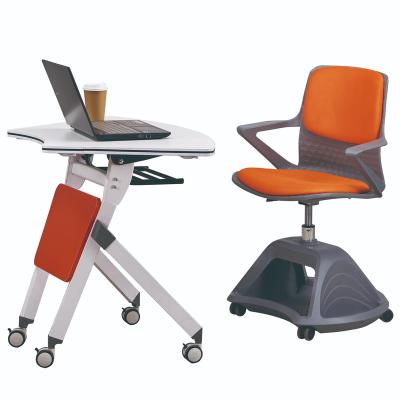 China High Quality Strong Education Equipment School Furniture Set Classroom Desk Student And Metal Blue Style Chair Seat Living Packing Room for sale