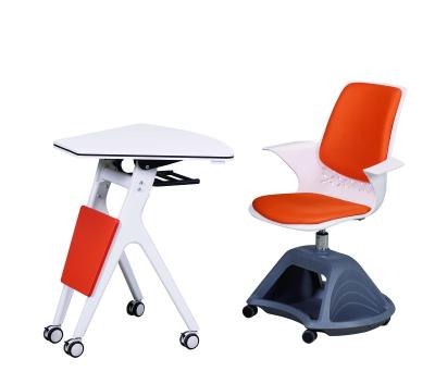 China High Quality Modern Education Equipment School Furniture Set Student Classroom Desk And Blue Metal Style Chair Seat Living Packing Room for sale