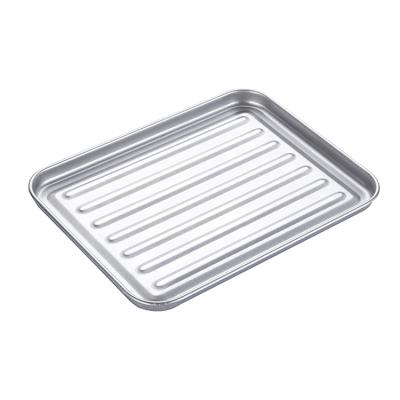 China Stocked Size Stainless Steel Oven Tray Bakeware Custom Pizza For Baking Steel for sale