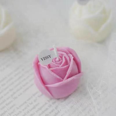 China Hot Sale Birthdays Tulip Rose Scented Candle For Birthday Party Cake Decorations for sale