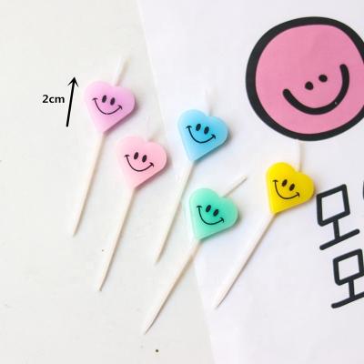 China Cheap Cake Topper Wholesale Smiley Gold Glitter Long Thin Birthday Cake Candles for sale