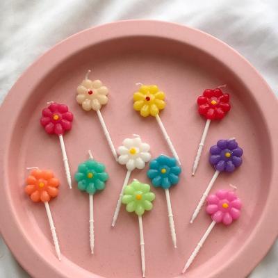 China 3D Candle Natural Cube Bubble 2021 Birthday Cake Topper Wax Craft Hyuna INS Craft Square Flower Candle for sale