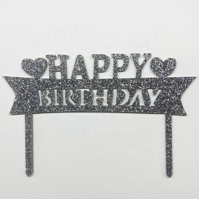 China 100% Wholesale Manufacturers Wedding Cake Topper High Quanlity Glitter Eco-friendly Acrylic Cake Toppers for sale