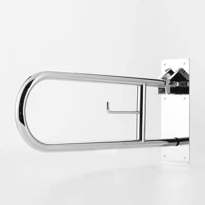 China Supports up to 300 lbs Factory OEM Stainless Steel Toilet Safety Rails Direct Grab Bars for Elderly Disabled Flip-Up Bathroom Pool Safety Grab Bars for sale