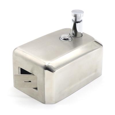 China Foam Soap Dispenser Stainless Steel Soap Dispenser Factory Brushed Stainless Steel Soap Dispenser 1500ml Wall Mounted Soap Dispenser for sale