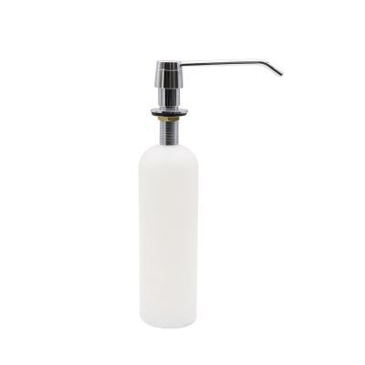 China Clear Plastic Foam Soap Dispenser Wholesale Kitchen Soap Bottles With Stainless Steel Pump Hand Soap Lotion Dispensers Drop Down Liquid Soap Dispenser for sale