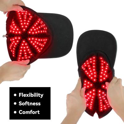 China Brain Helmet Hat 660nm 850nm 940nm Dye Removal Red Light Therapy Cap Infrared Infrared Hair Regrowth for sale