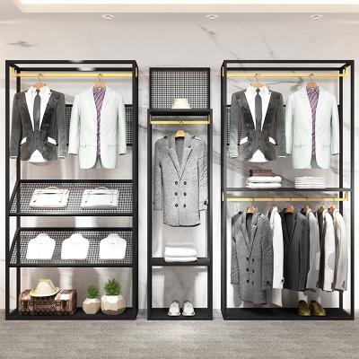 China For Store Men's Garment Showroom Display Clothes Show Stand Man Suit Display Cabinet for sale