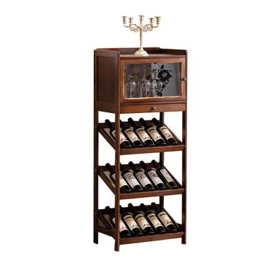 China Multi-Functional Wooden Wine Rack Wine Rack Wine Rack Wine Rack Display Cabinet for sale