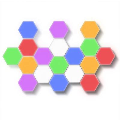 China Residential Quantum Lighting Touch Hexagonal Lamp LED Lamps Modular Colored Touch Touch Smart Light for sale