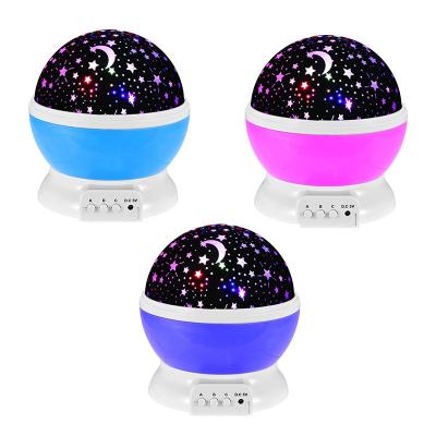 China Decoration Rotating Starry Light Lamp Night Sky LED Projector Star Projection Romantic Children USB And Battery Mold for sale