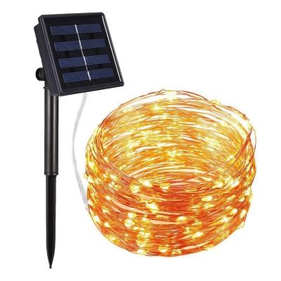 China Solar Outdoor Decoration String Lights, 33Ft Copper Wire 100LEDs Waterproof Decorative String Lights for Party, Patio, Garden, Gate, Yard, for sale