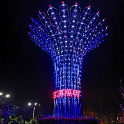 China Outdoor Tower Festival LED String Lights 3D Tower Pattern Light for sale