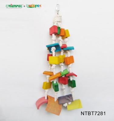 China ORIENPET and OASISPET Viable Parrot Bird Wooden Toys NTBT7281Bird Products for sale