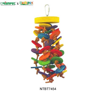 China ORIENPET and OASISPET Viable Bird Toy Parrot Wooden Toy NTBT7454 Bird Products for sale