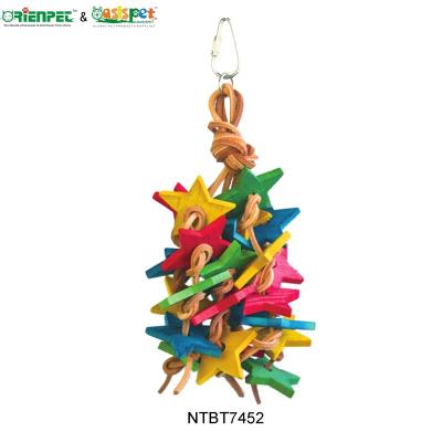 China ORIENPET and OASISPET Viable Bird Toy Parrot Wooden Toy NTBT7452 Bird Products for sale