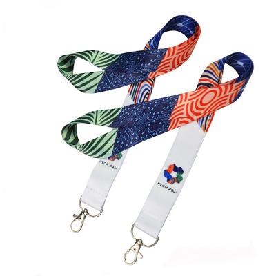 China Custom Color Woven Wholesale Logo Safety Lanyard Accessories Promotion Designer Blank Neck Lanyards BR-96-C for sale