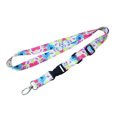 China Custom Woven Lanyard Strap Polyester Double Clip Neck Safety Lanyards From BR-88-C China Factory Double Health Care Institutes for sale