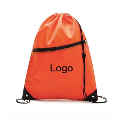 China Top Selling Soft-loop Drawstring Bag With Earphone Hole Gym Sport Backpack With Zipper Customized Logo For Promotion Gift Bag Printed for sale