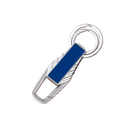 China Promotional AK-09-C Car Blank Metal Key Rings Luxury Accessory Hook Key Chains Silver Key Chain Ring for sale