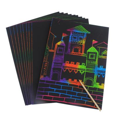 China Adult Cards Kid Scratch Cards With 9 Sheets Gift And Promotion Paper for sale