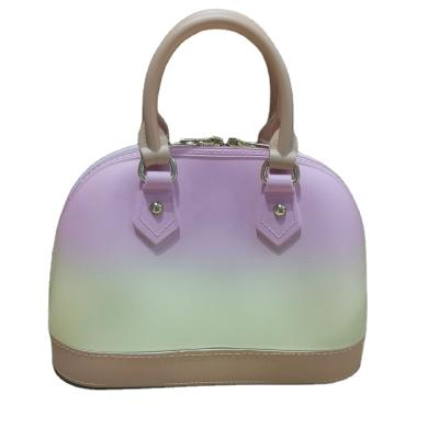 China High Quality Leeffon 2021 Jelly Purse Handbag Fashion Tiedye Colored Summer Matte Jelly Handbags Manufacturer OEM/ODM for sale