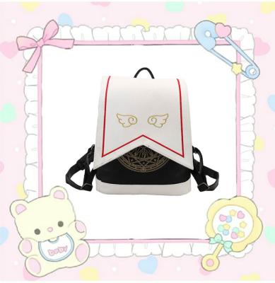 China 2022 Hsienjin Japanese Style Designer Women Embroidered Lady Waterproof School Wings Magic University Student Bag Rucksack Backpack Cartoon for sale