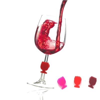 China Viable Christmas Gift Wine Glass Charms Tags Promotional Wine Accessories Cocktail Drinks Markers for sale